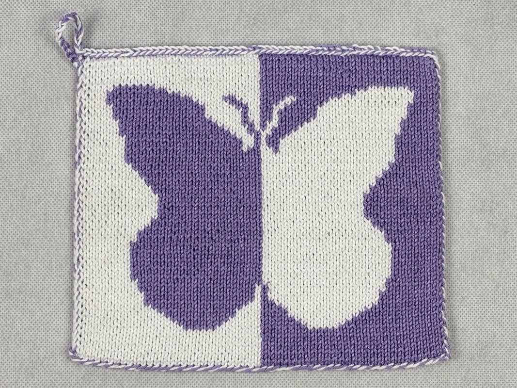 “Butterfly Chef” Pot Holders – A Double-Sided Knitting Pattern - Image 5
