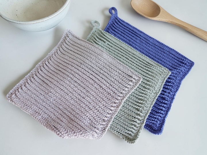 Potholders & Washing-Up Cloth - Crochet Pattern