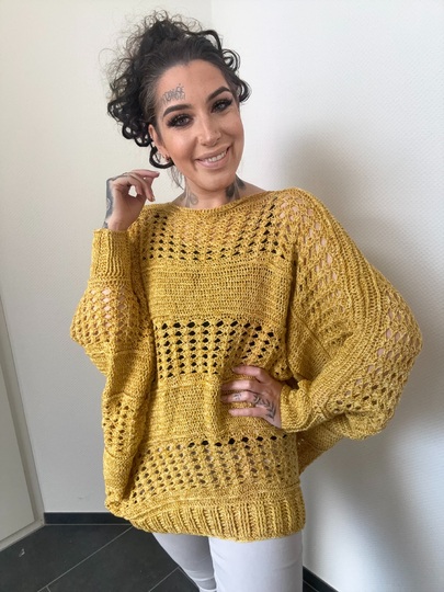 Häkelanleitung Fledermauspulli "GOLDY"