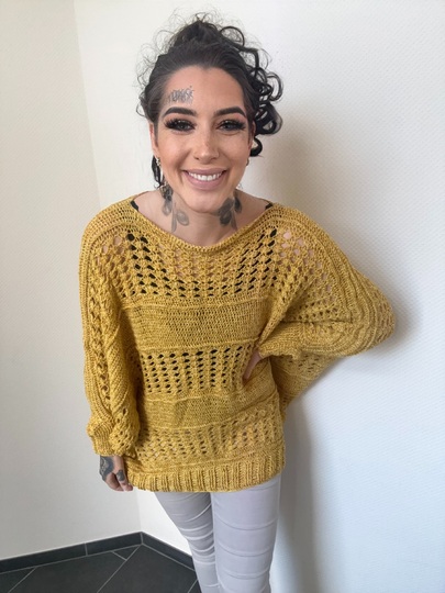 Häkelanleitung Fledermauspulli "GOLDY"