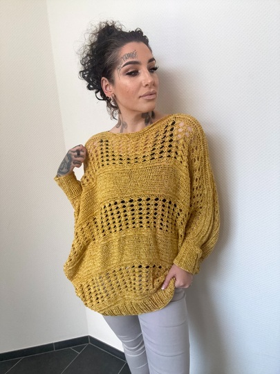 Häkelanleitung Fledermauspulli "GOLDY"