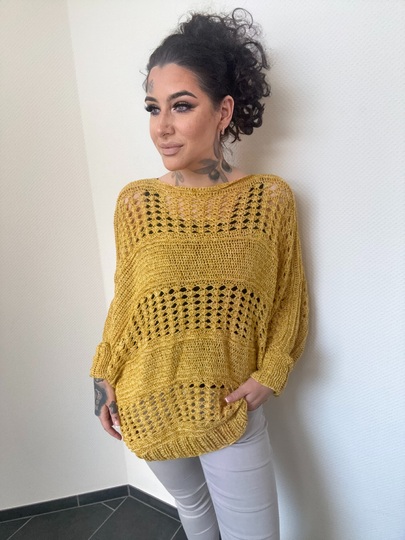 Häkelanleitung Fledermauspulli "GOLDY"