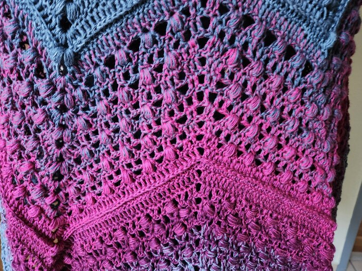 "Seestern"... das Sternentuch mit 6 Ecken für warme oder kalte Tage