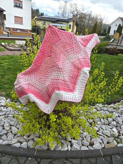 "Seestern"... das Sternentuch mit 6 Ecken für warme oder kalte Tage