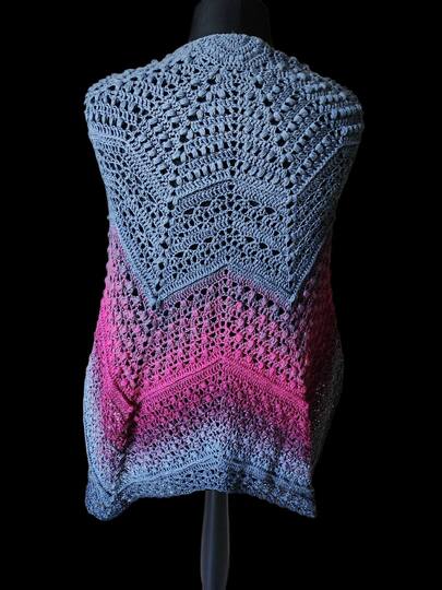 "Seestern"... das Sternentuch mit 6 Ecken für warme oder kalte Tage