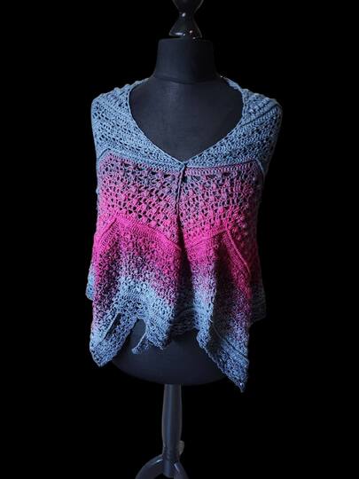 "Seestern"... das Sternentuch mit 6 Ecken für warme oder kalte Tage