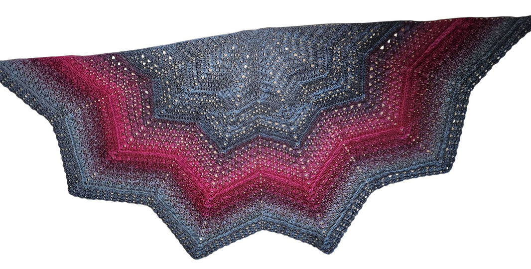 "Seestern"... das Sternentuch mit 6 Ecken für warme oder kalte Tage