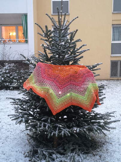 "Seestern"... das Sternentuch mit 6 Ecken für warme oder kalte Tage