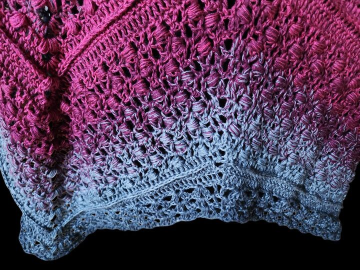 "Seestern"... das Sternentuch mit 6 Ecken für warme oder kalte Tage