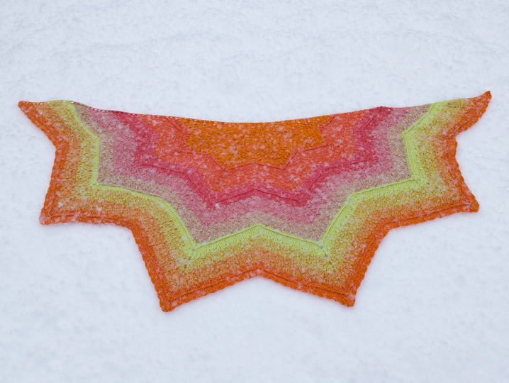 "Seestern"... das Sternentuch mit 6 Ecken für warme oder kalte Tage