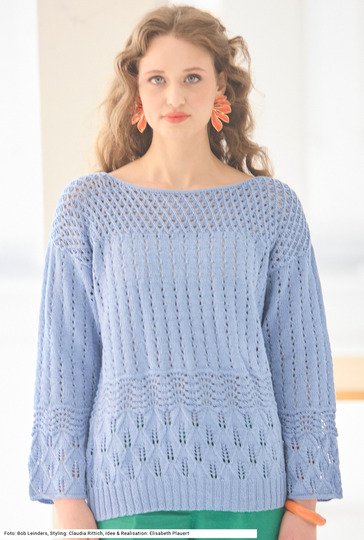 Ajourmuster-Pullover