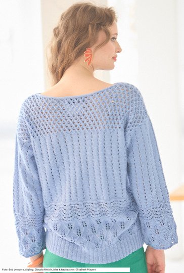 Ajourmuster-Pullover