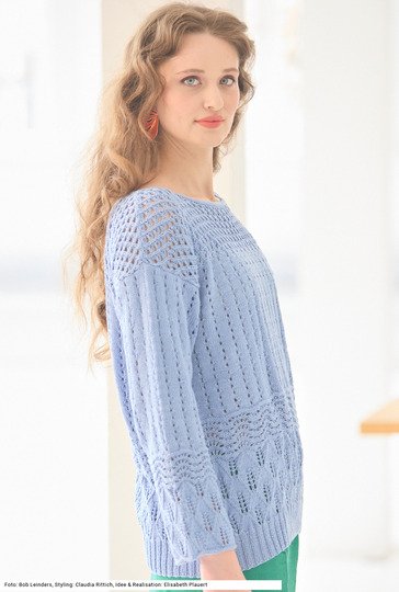 Ajourmuster-Pullover