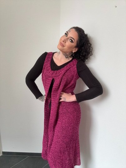 Häkelanleitung Longweste "POWERGIRL"