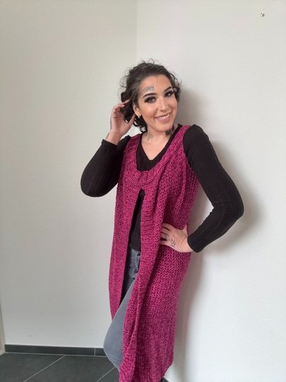 Häkelanleitung Longweste "POWERGIRL"