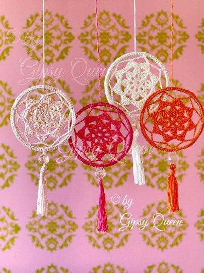 Mini Mandala Häkelanleitung | Boho Traumfänger häkeln | Fensterdeko DIY