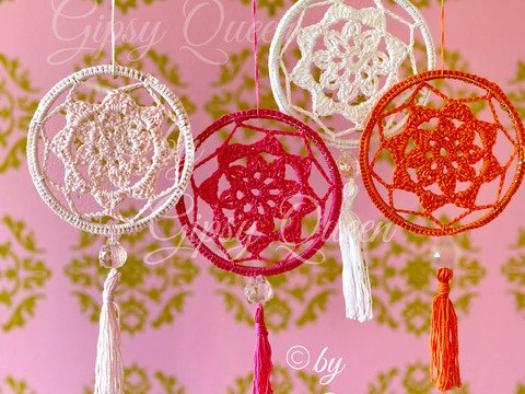 Mini Mandala Häkelanleitung | Boho Traumfänger häkeln | Fensterdeko DIY