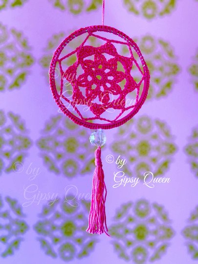 Mini Mandala Häkelanleitung | Boho Traumfänger häkeln | Fensterdeko DIY