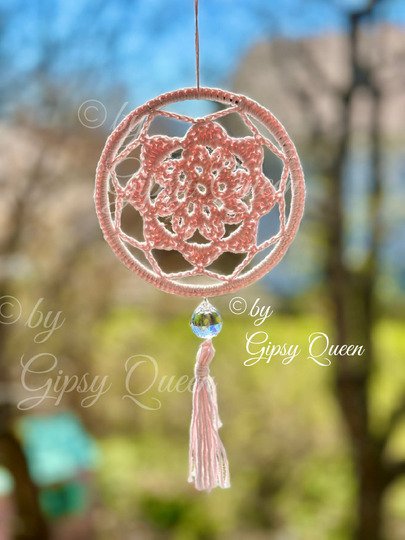 Mini Mandala Häkelanleitung | Boho Traumfänger häkeln | Fensterdeko DIY