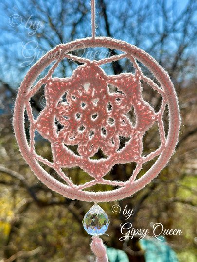 Mini Mandala Häkelanleitung | Boho Traumfänger häkeln | Fensterdeko DIY