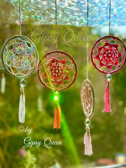 Mini Mandala Häkelanleitung | Boho Traumfänger häkeln | Fensterdeko DIY