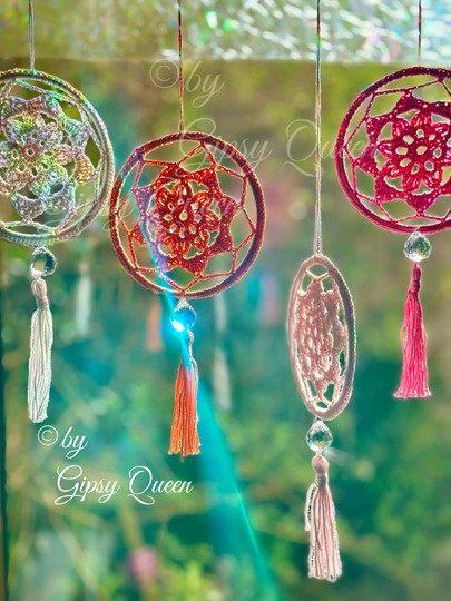 Mini Mandala Häkelanleitung | Boho Traumfänger häkeln | Fensterdeko DIY