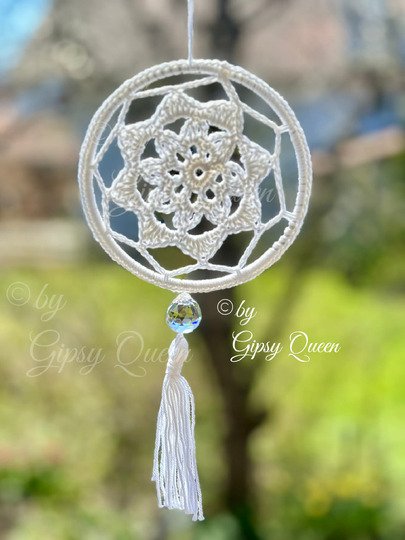 Mini Mandala Häkelanleitung | Boho Traumfänger häkeln | Fensterdeko DIY