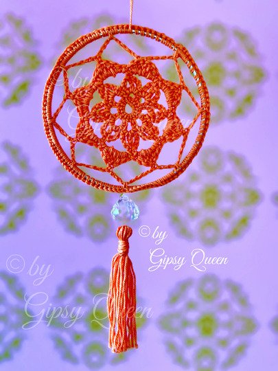 Mini Mandala Häkelanleitung | Boho Traumfänger häkeln | Fensterdeko DIY