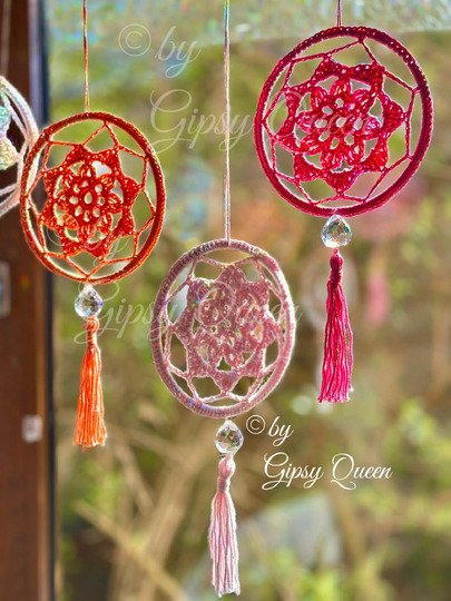 Mini Mandala Häkelanleitung | Boho Traumfänger häkeln | Fensterdeko DIY