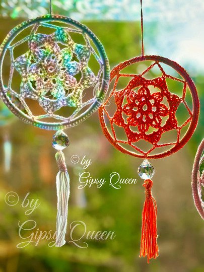 Mini Mandala Häkelanleitung | Boho Traumfänger häkeln | Fensterdeko DIY