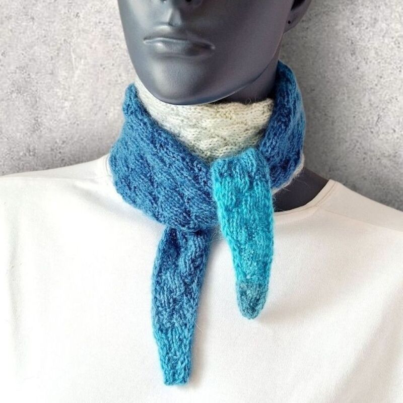 Strickanleitung Mini-Schal, Halstuch, ideal zur Resteverwertung  #376