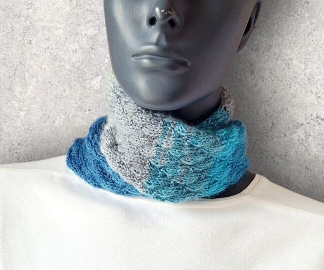 Strickanleitung Mini-Schal, Halstuch, ideal zur Resteverwertung  #376