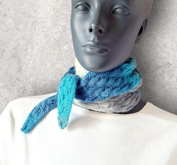 Strickanleitung Mini-Schal, Halstuch, ideal zur Resteverwertung  #376