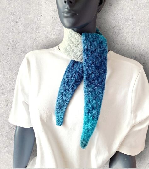 Strickanleitung Mini-Schal, Halstuch, ideal zur Resteverwertung  #376