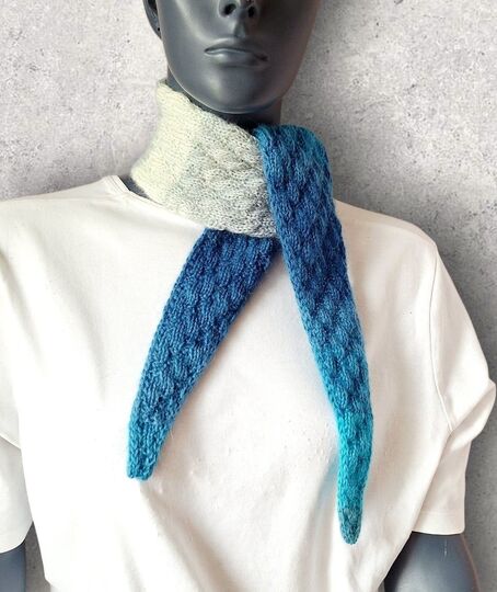 Strickanleitung Mini-Schal, Halstuch, ideal zur Resteverwertung  #376