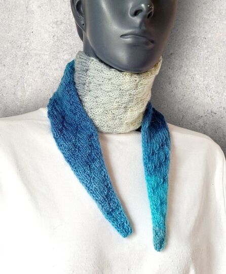 Strickanleitung Mini-Schal, Halstuch, ideal zur Resteverwertung  #376