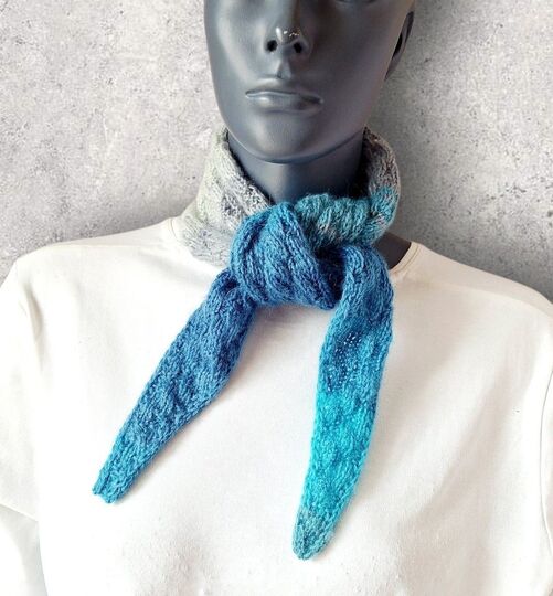 Strickanleitung Mini-Schal, Halstuch, ideal zur Resteverwertung  #376