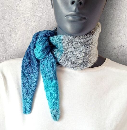 Strickanleitung Mini-Schal, Halstuch, ideal zur Resteverwertung  #376