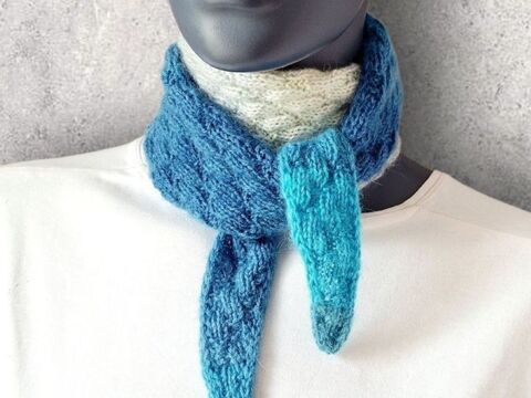 Strickanleitung Mini-Schal, Halstuch, ideal zur Resteverwertung  #376