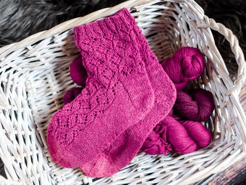 BE A DREAMER Socken Lace-Socken Ajourmustersocken