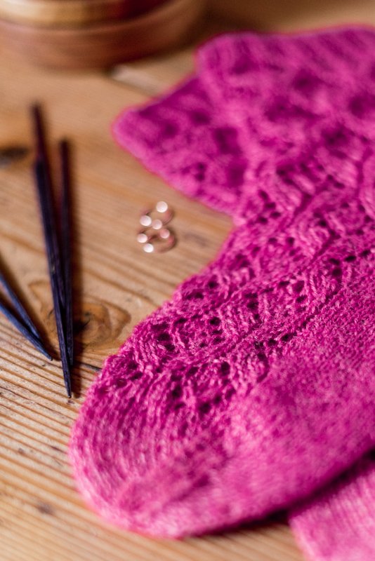 BE A DREAMER Socken Lace-Socken Ajourmustersocken - Bild 4