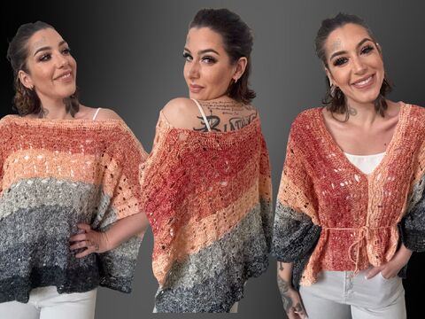 Häkelanleitung Double-Trouble-Shirt "LAVA"