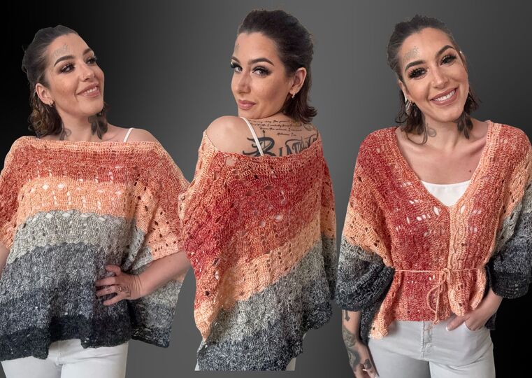 Häkelanleitung Double-Trouble-Shirt "LAVA"