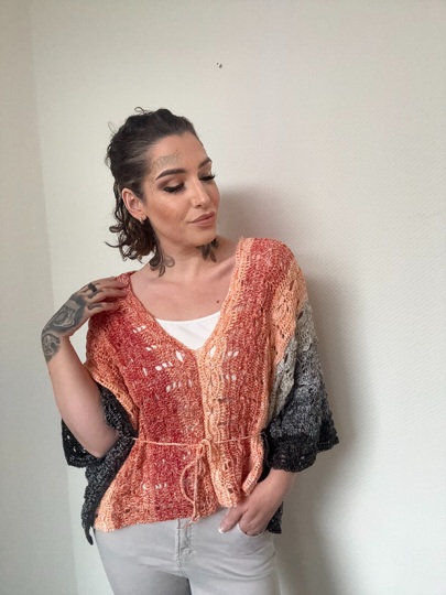 Häkelanleitung Double-Trouble-Shirt "LAVA"