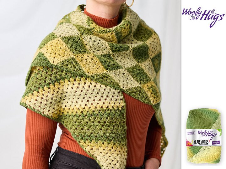 TUCH GEORGINA … MIT GRANNYS GEHÄKELT