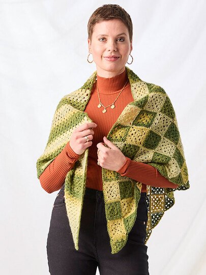 TUCH GEORGINA … MIT GRANNYS GEHÄKELT