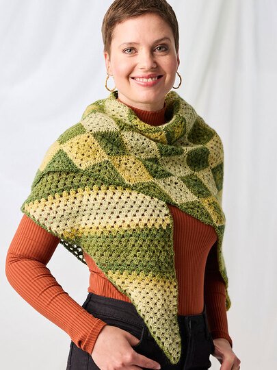 TUCH GEORGINA … MIT GRANNYS GEHÄKELT