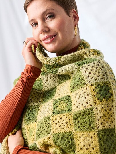 TUCH GEORGINA … MIT GRANNYS GEHÄKELT