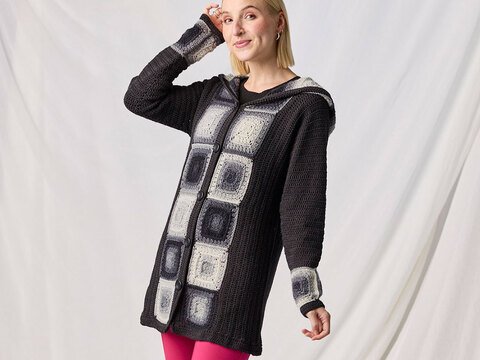 JACKE GILLIAN … MIT GRANNYS GEHÄKELT