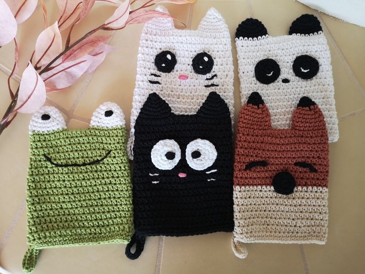 Wash Mitt - Crochet Pattern PDF - Make Up Removal Glove Crochet Tutorial